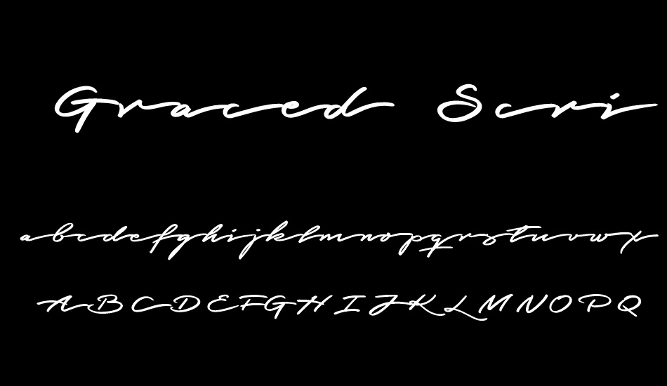 graced-script-personal-use font