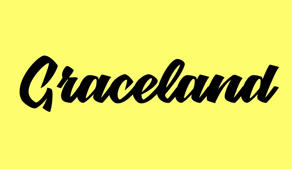 graceland-personal-use font big