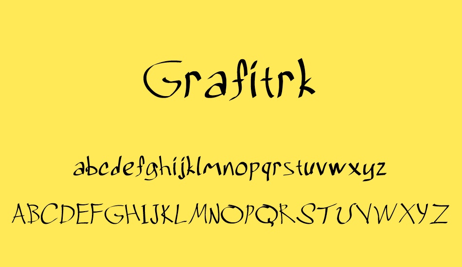 grafitrk font