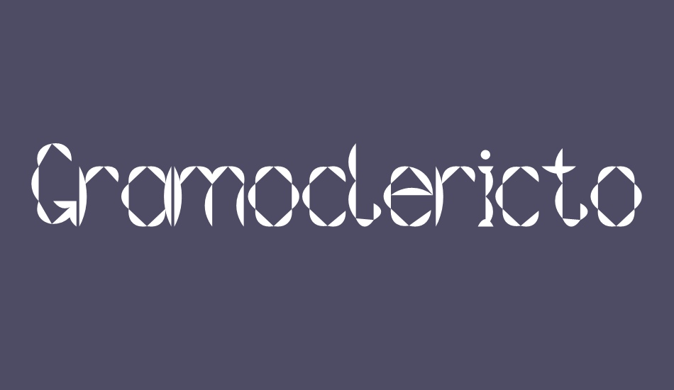 gramoclericton font big