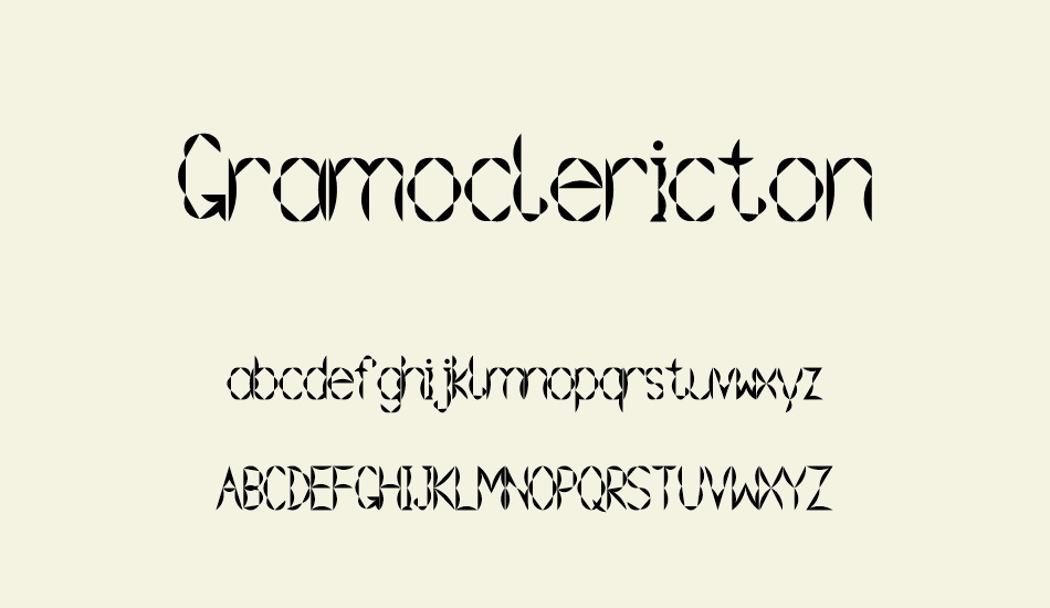gramoclericton font