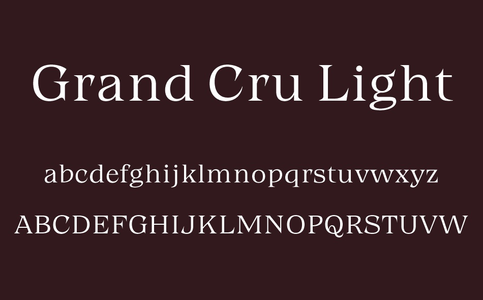 Grand Cru font