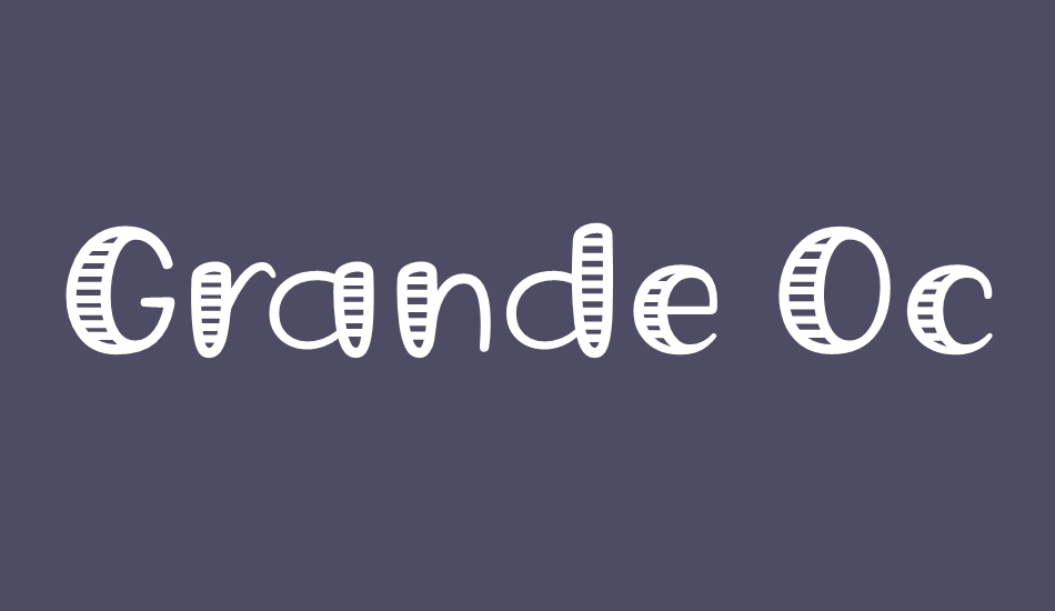 grande-october-four font big