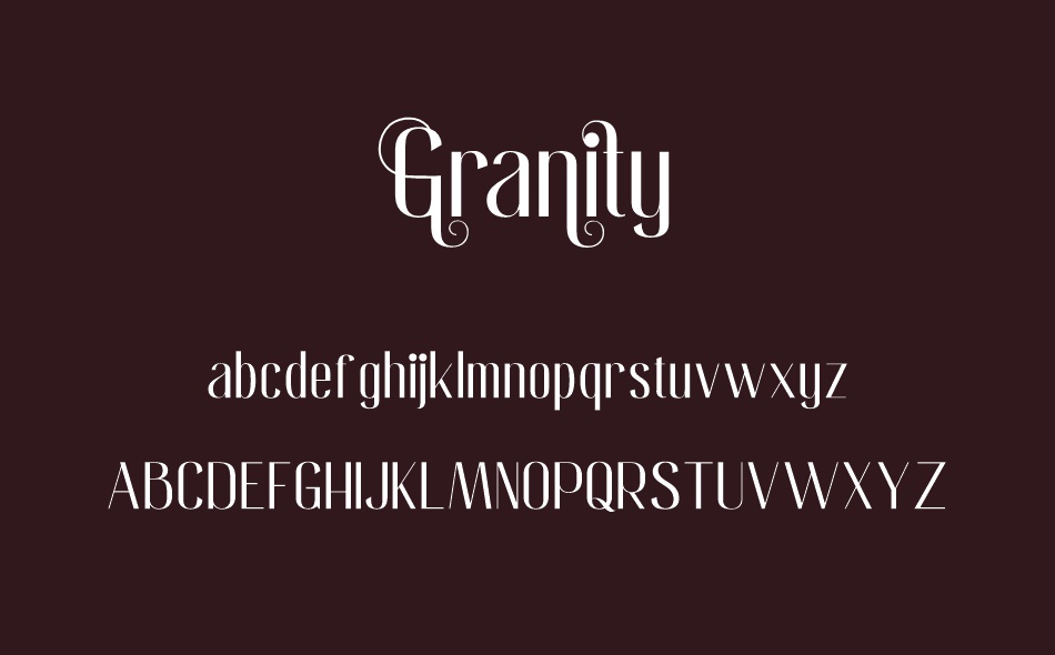 Granity font