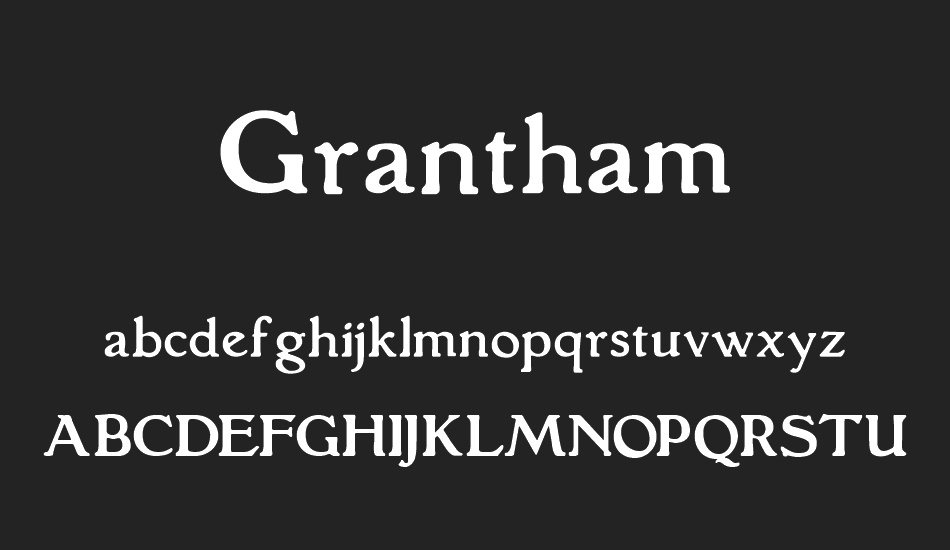 grantham font
