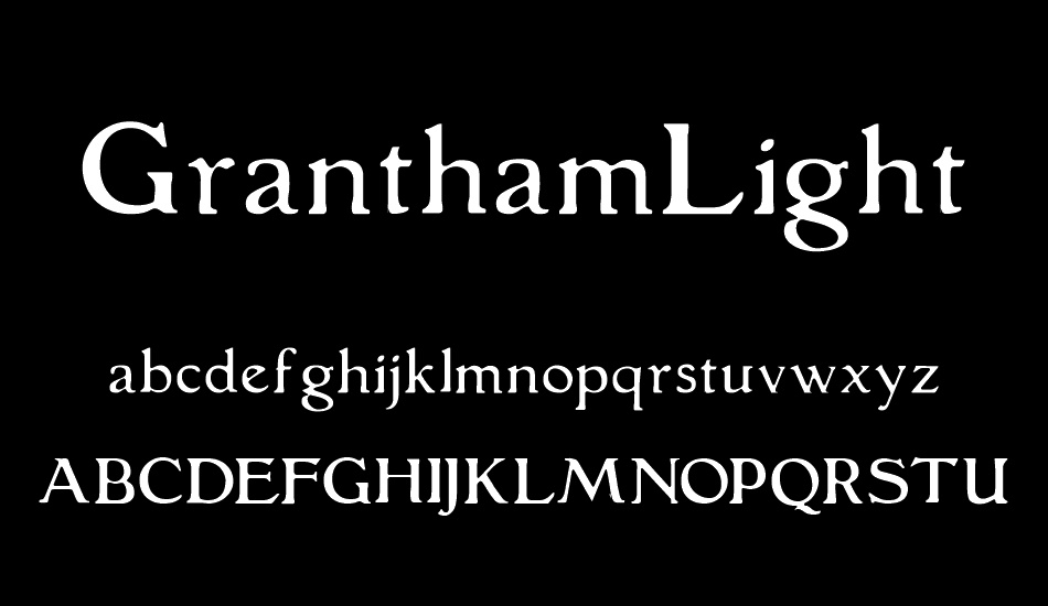 granthamlight font