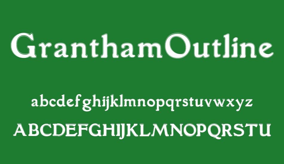 granthamoutline font