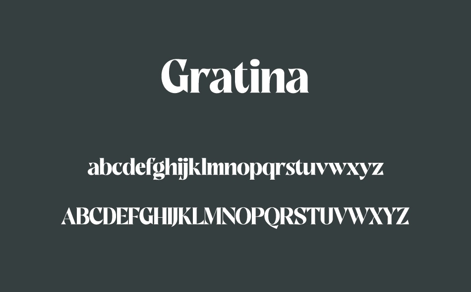 Gratina font