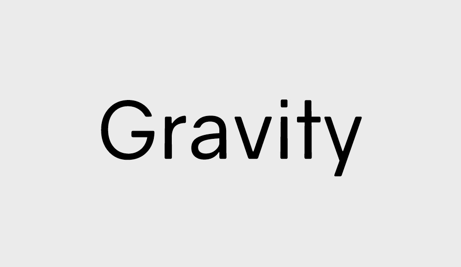 gravity font big
