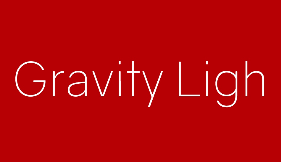 gravity-light font big