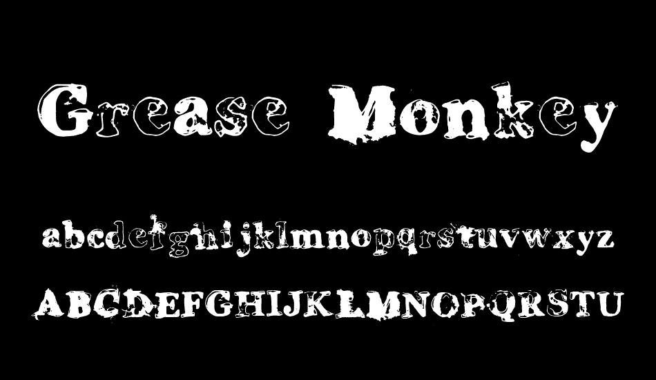 grease-monkey font