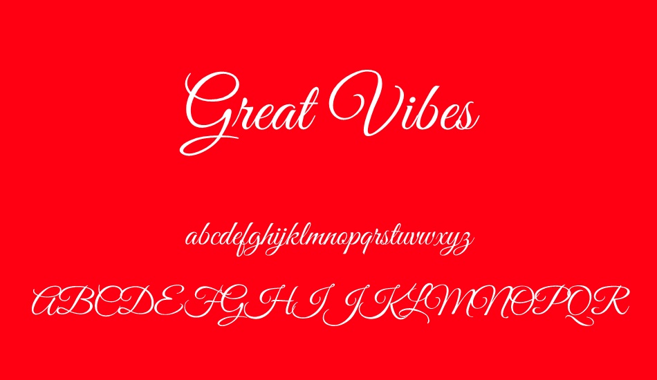 great-vibes font