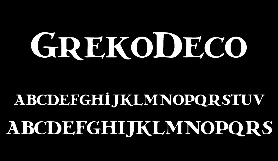 grekodeco font