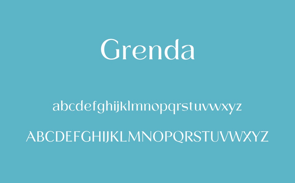 Grenda font