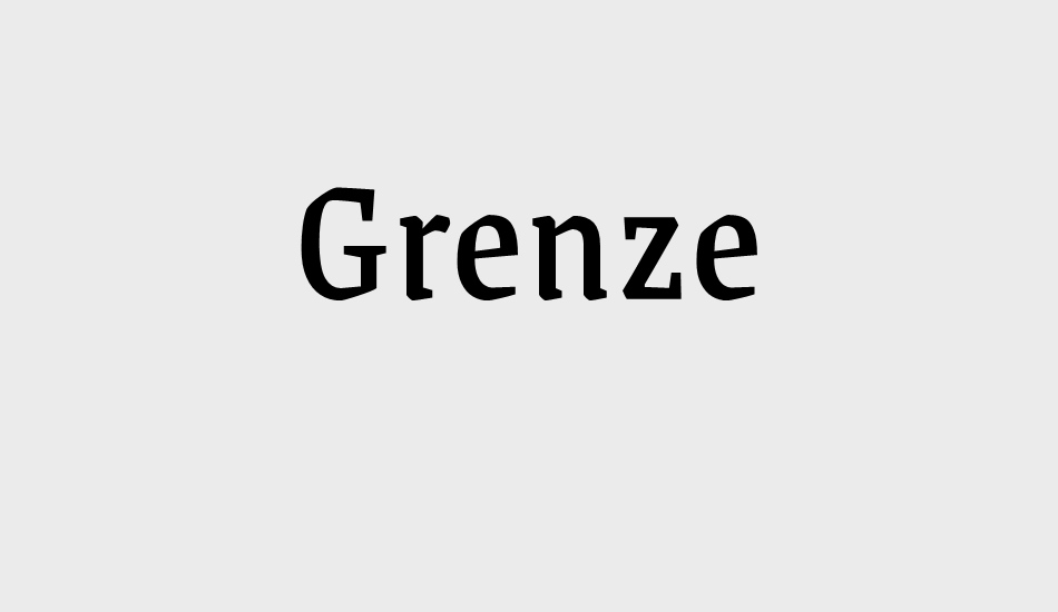 grenze font big