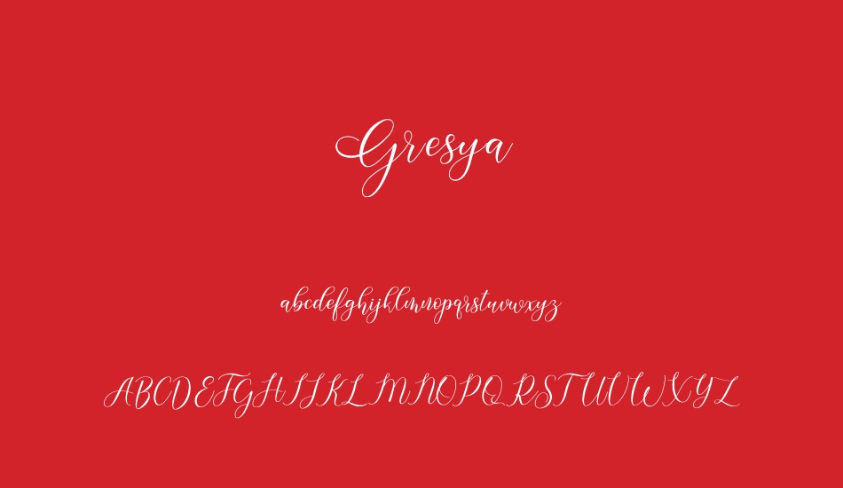 gresya font