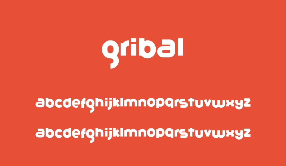 gribal-regular-demo font