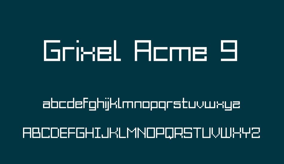 grixel-acme-9-regular font