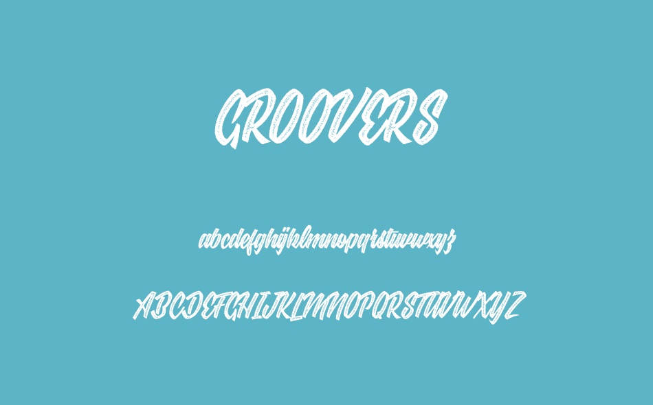 Groovers font
