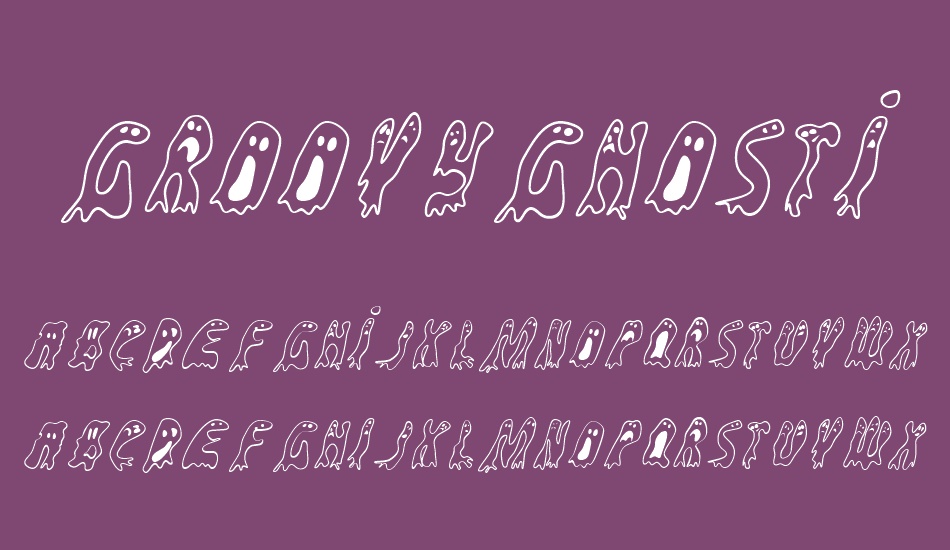 groovyghosties font