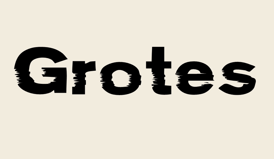 groteski font big