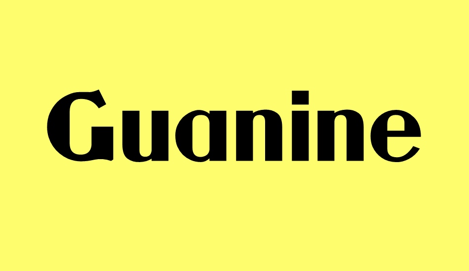 guanine font big