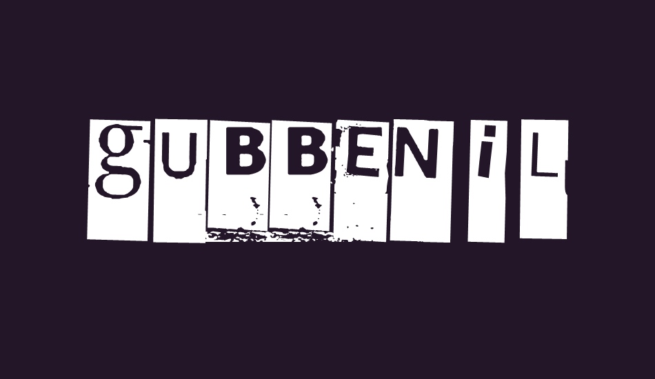 gubben-ı-l font big