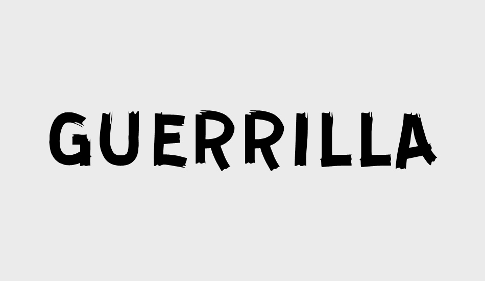 guerrılla-normal font big