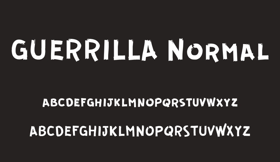 guerrılla-normal font