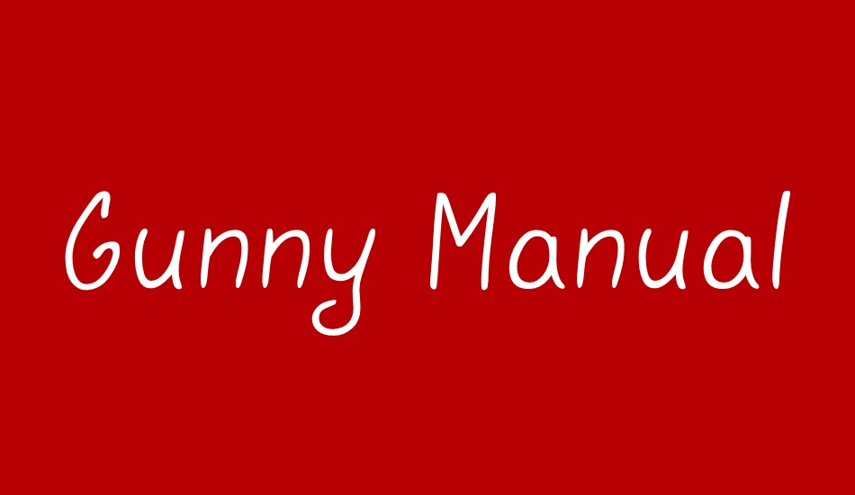 gunny-manual-light font big