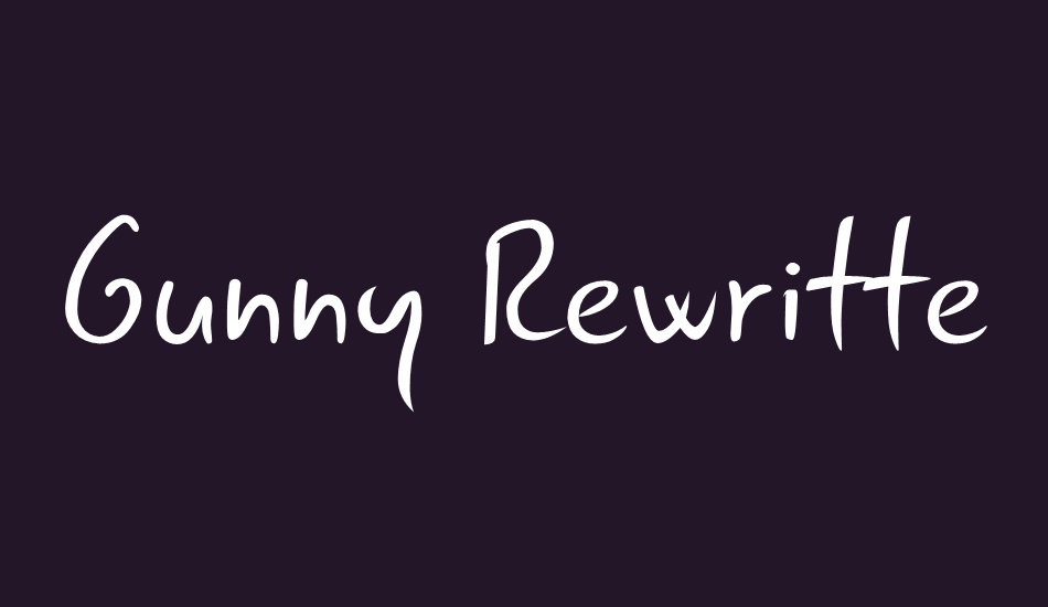 gunny-rewritten font big