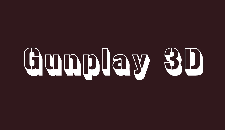 gunplay-3d font big