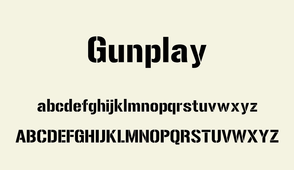 gunplay font