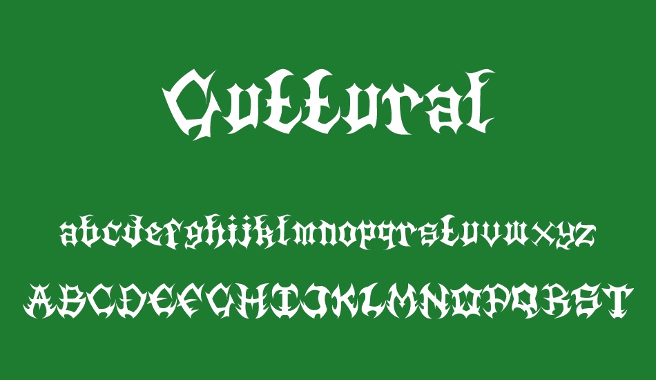 guttural font