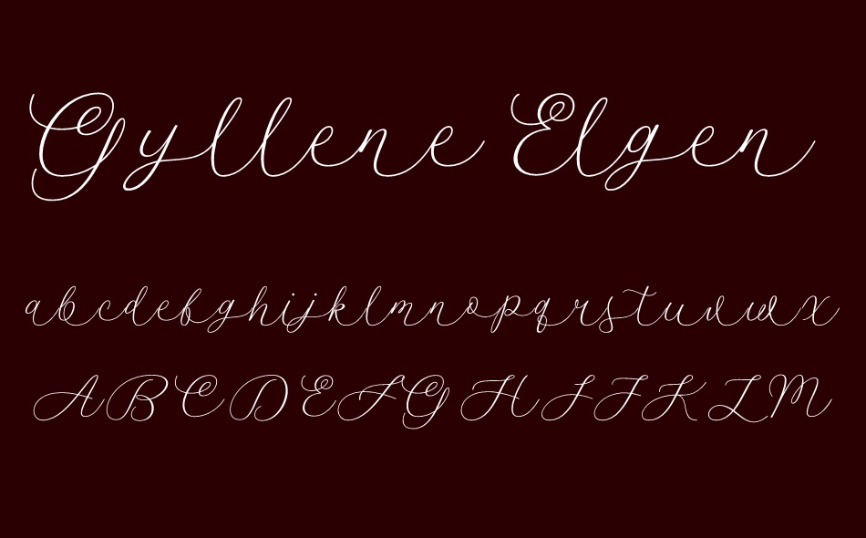 Gyllene Elgen font