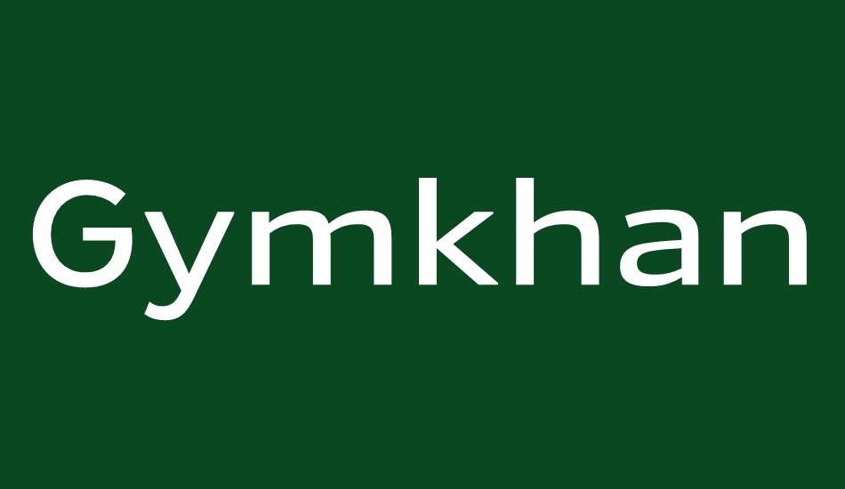 gymkhana-bk font big
