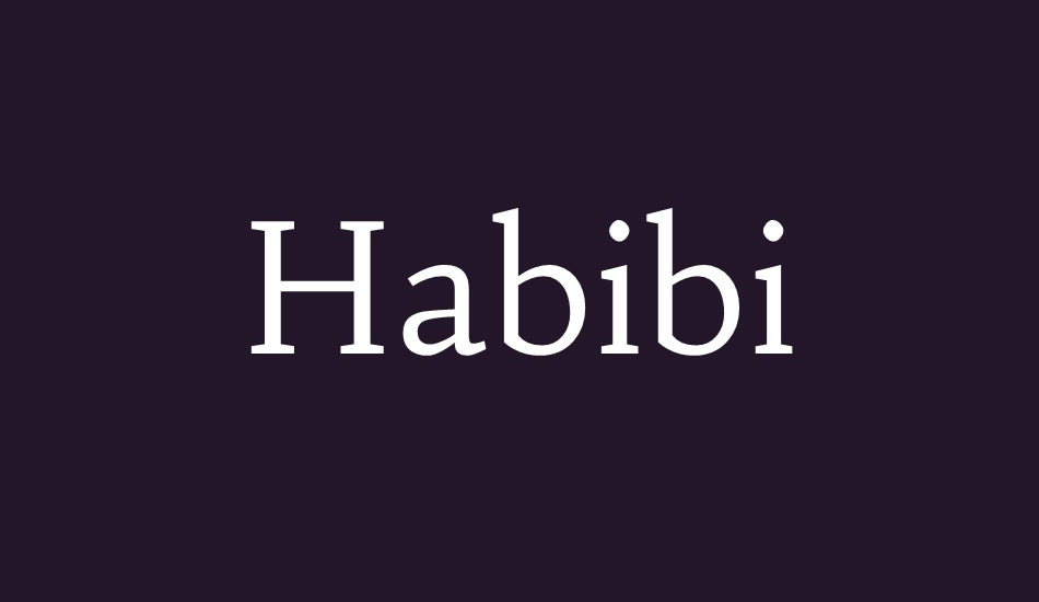 habibi font big