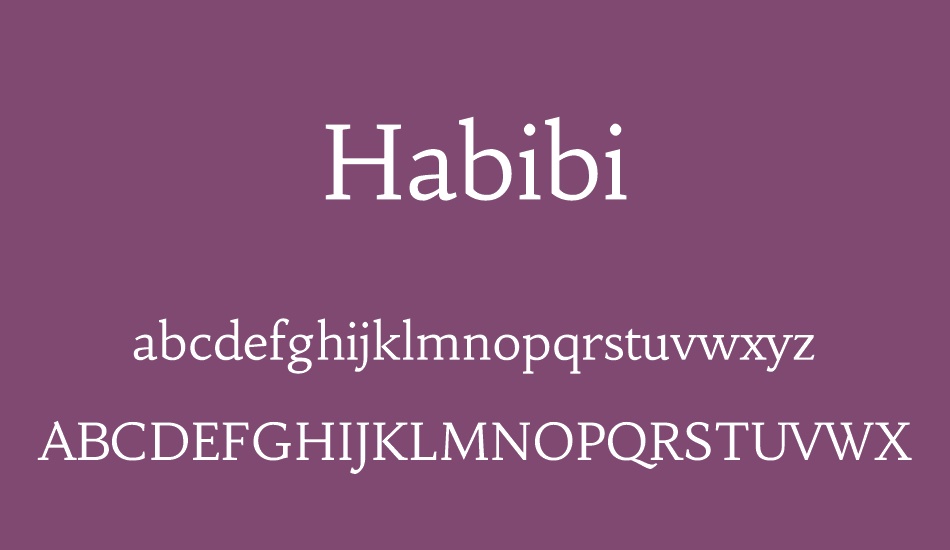 habibi font