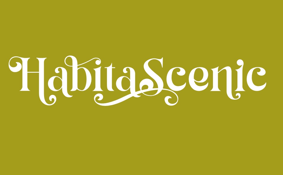 Habita Scenic font big