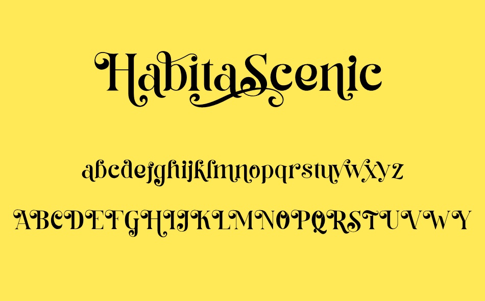 Habita Scenic font