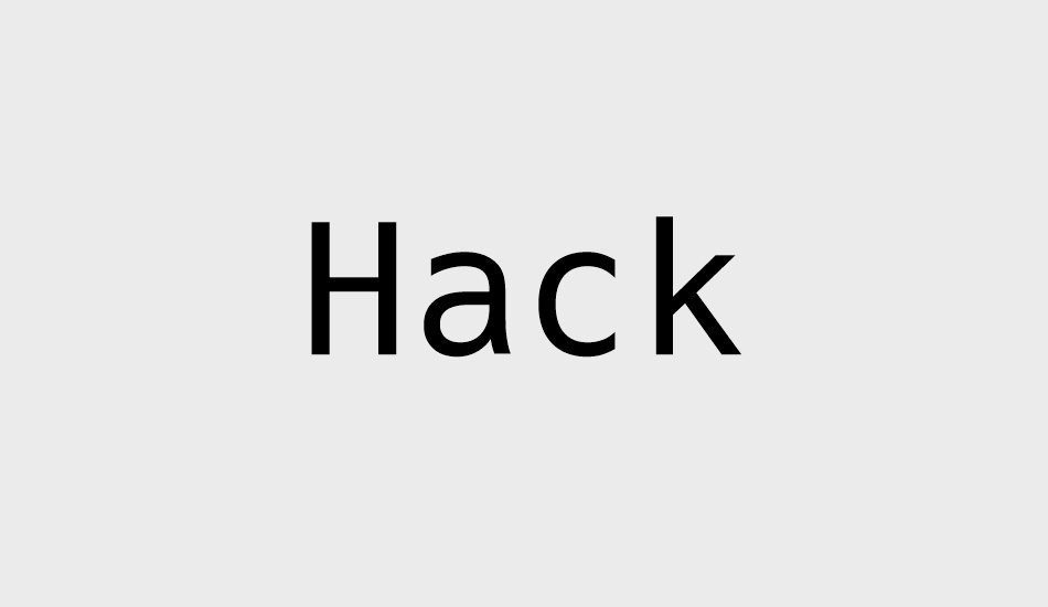 hack font big