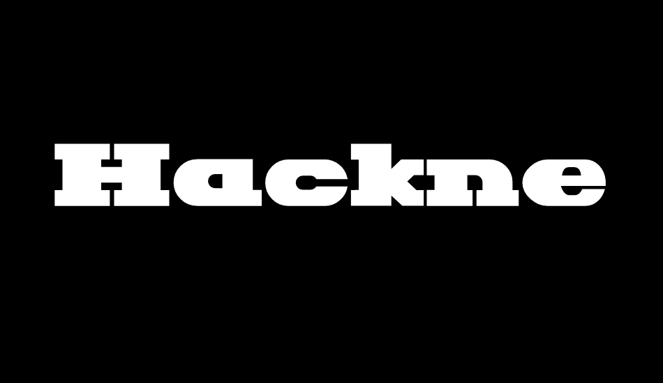 hackney-block font big