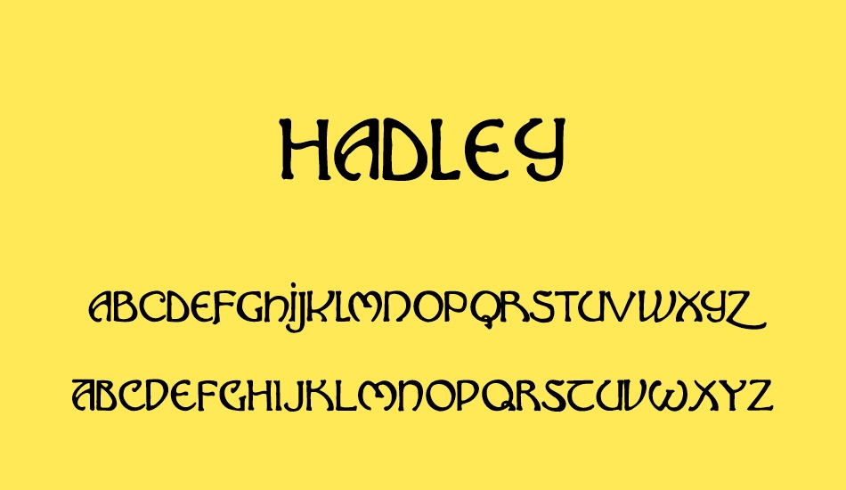 hadley font