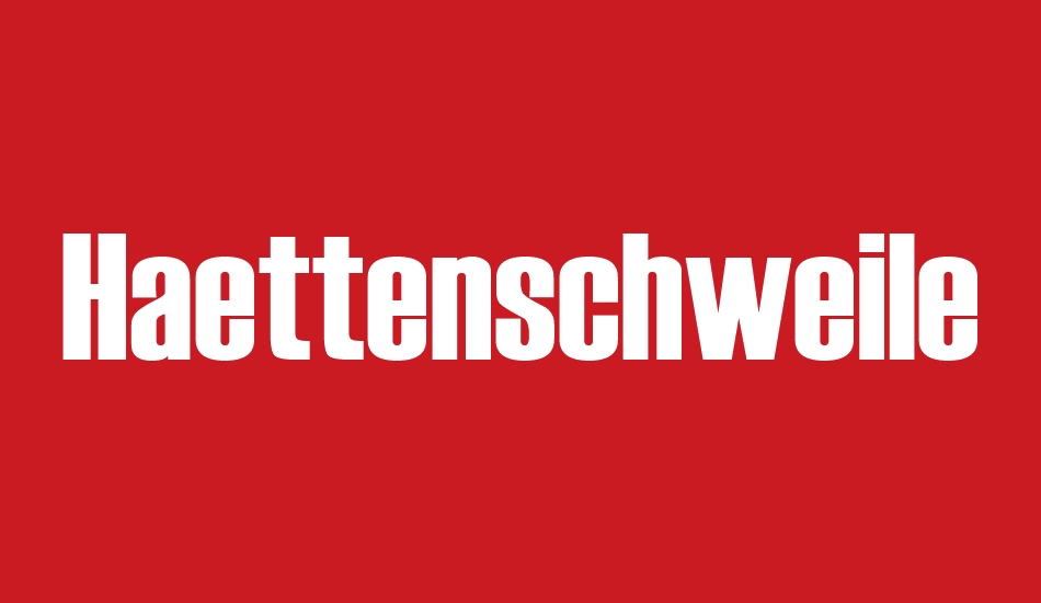 haettenschweiler font big