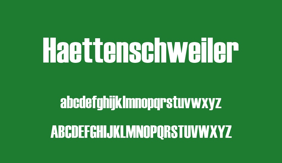 haettenschweiler font