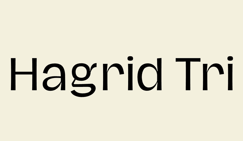 hagrid-trial font big