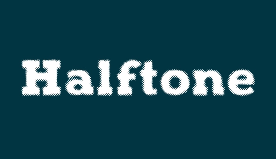 halftone-poster-demo font big