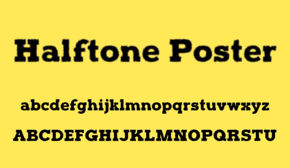 halftone-poster-demo font