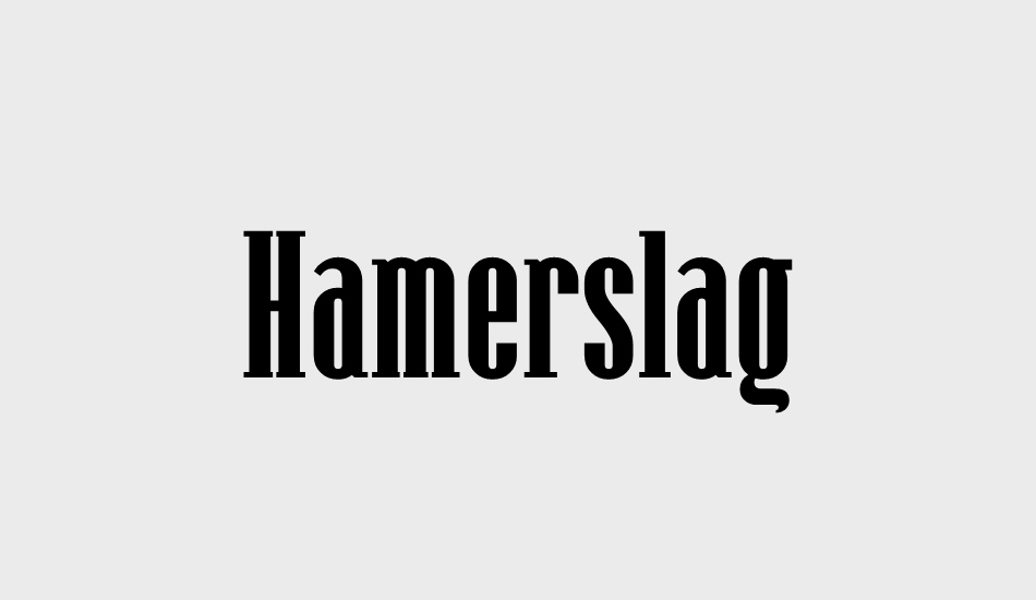 hamerslag font big