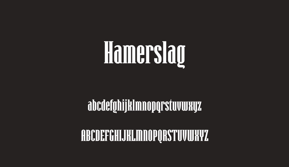 hamerslag font